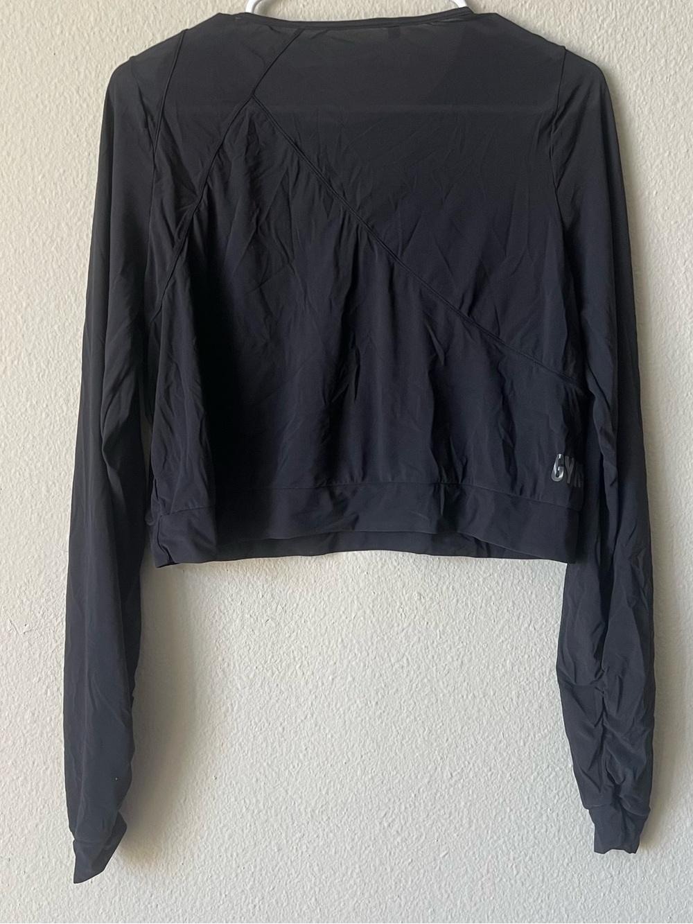 Gymshark Mesh Black Long-Sleeve Women's Performance Top - Picture 2 of 4